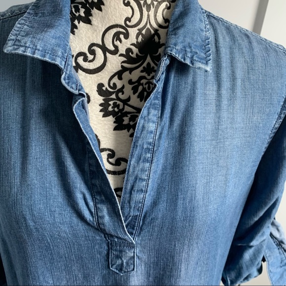 Anthropologie Cloth & Stone Chambray Tunic Dress - Picture 8 of 12